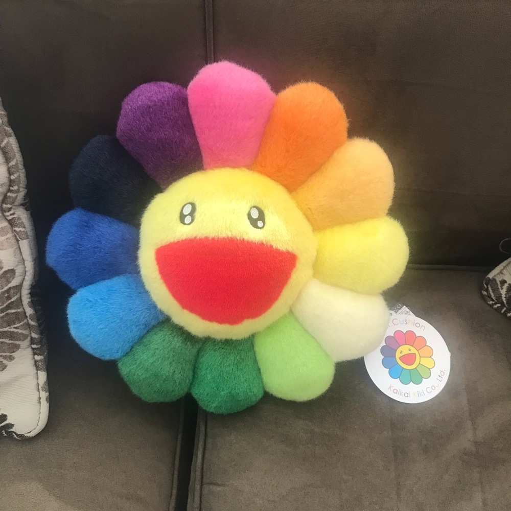 Takashi Murakami Kaikai Kiki Rainbow Cushion 30cm